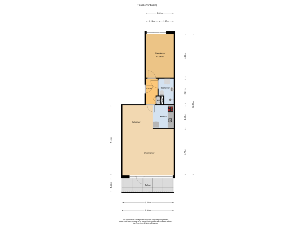 Bekijk plattegrond van Tweede verdieping van Spinaker 31