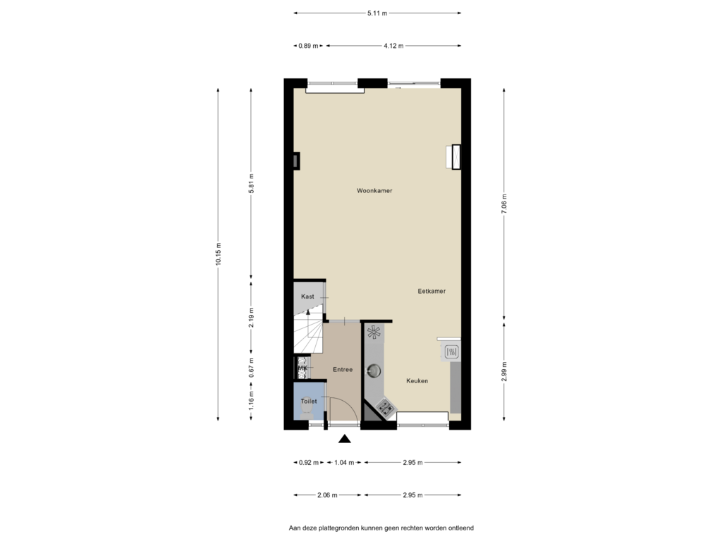 Bekijk plattegrond van Begane grond van Korte Heikantstraat 16