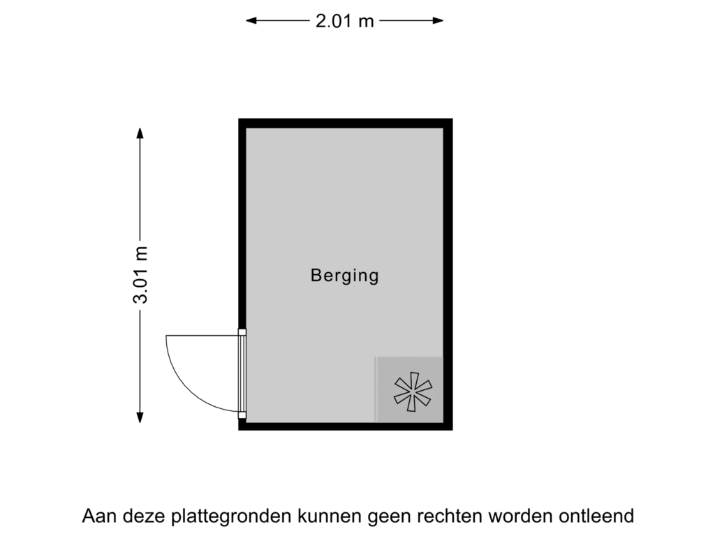 Bekijk plattegrond van Berging van Korte Heikantstraat 16