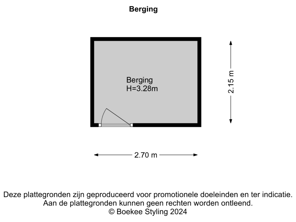 View floorplan of Berging of Herensingel 165-B