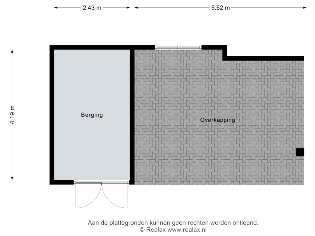 Bekijk plattegrond van Berging van Wijlre 8