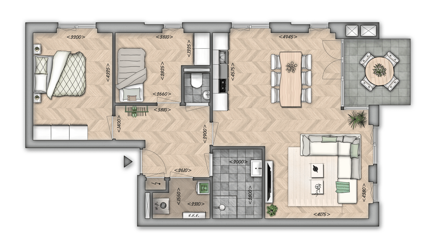 Foto 4 van Appartement (Bouwnr. 7)