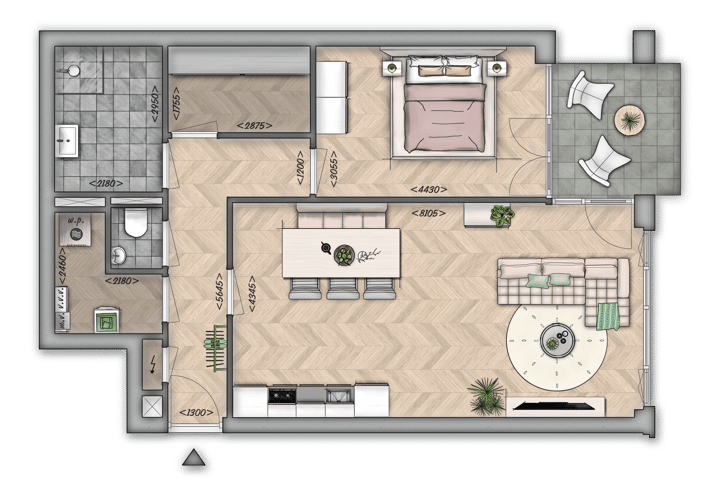 Foto 4 van Appartement (Bouwnr. 8)