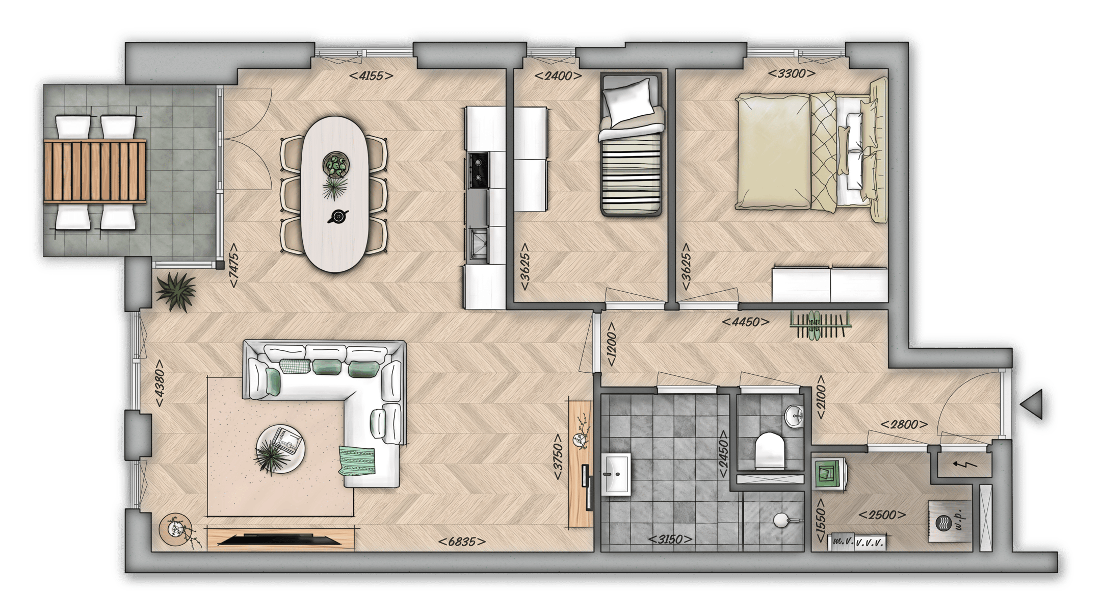 Foto 3 van Appartement (Bouwnr. 10)