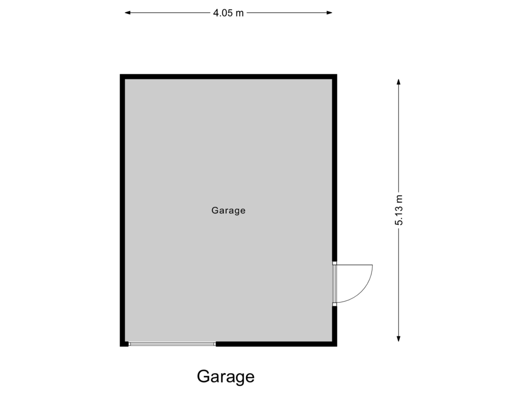 View floorplan of Garage of Talmalaan 17