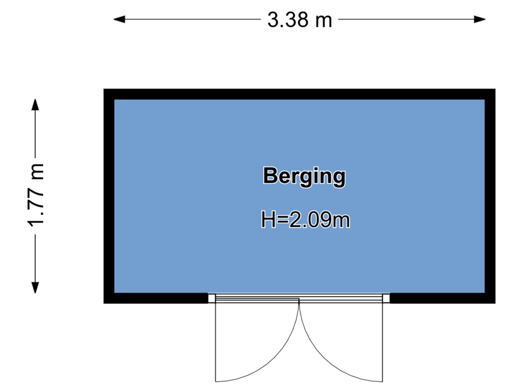 View floorplan of Berging of Larixlaan 13