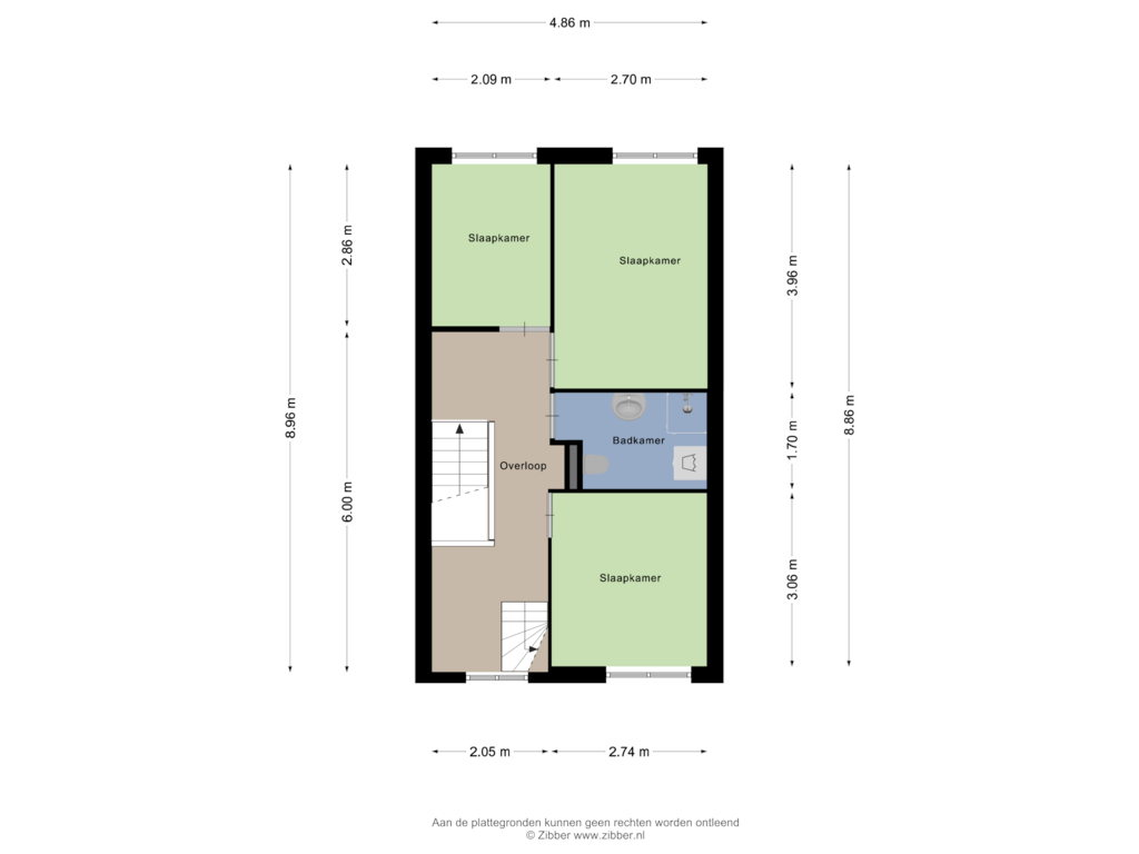 Bekijk plattegrond van Eerste verdieping van Molenrakhof 4