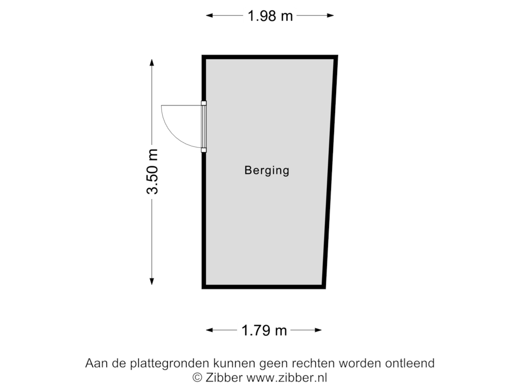 Bekijk plattegrond van Berging van Molenrakhof 4