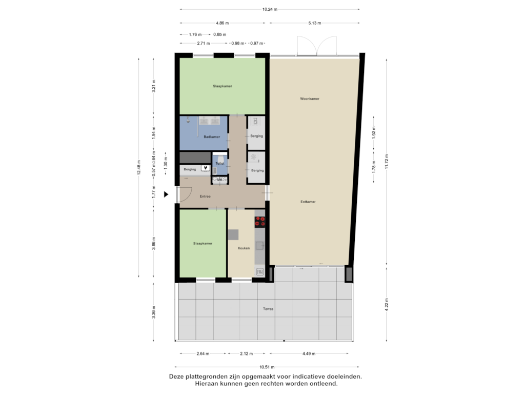 Bekijk plattegrond van Appartement van Irenestraat 17