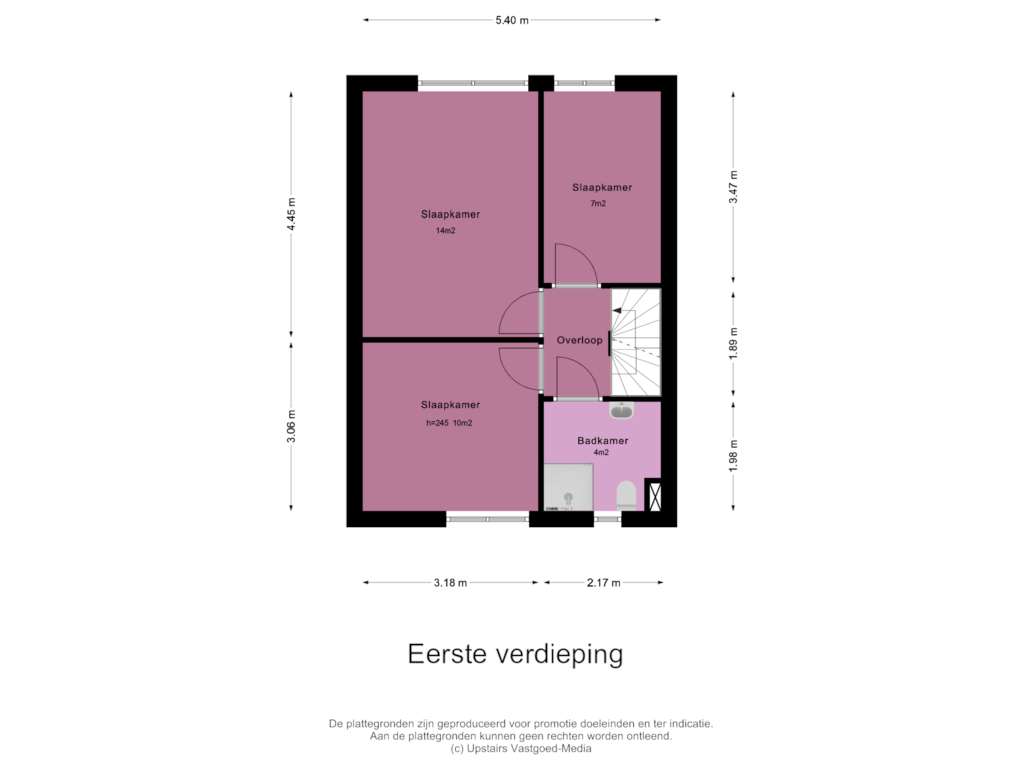 Bekijk plattegrond van Eerste verdieping van Strocamp 12