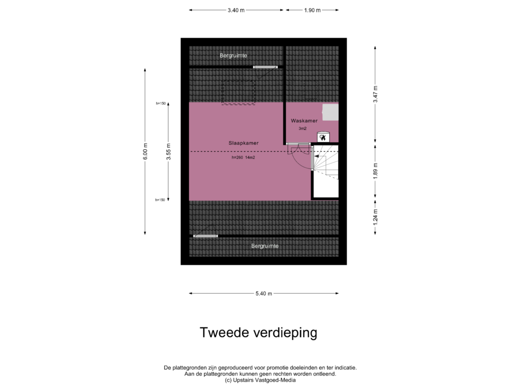 Bekijk plattegrond van Tweede verdieping van Strocamp 12