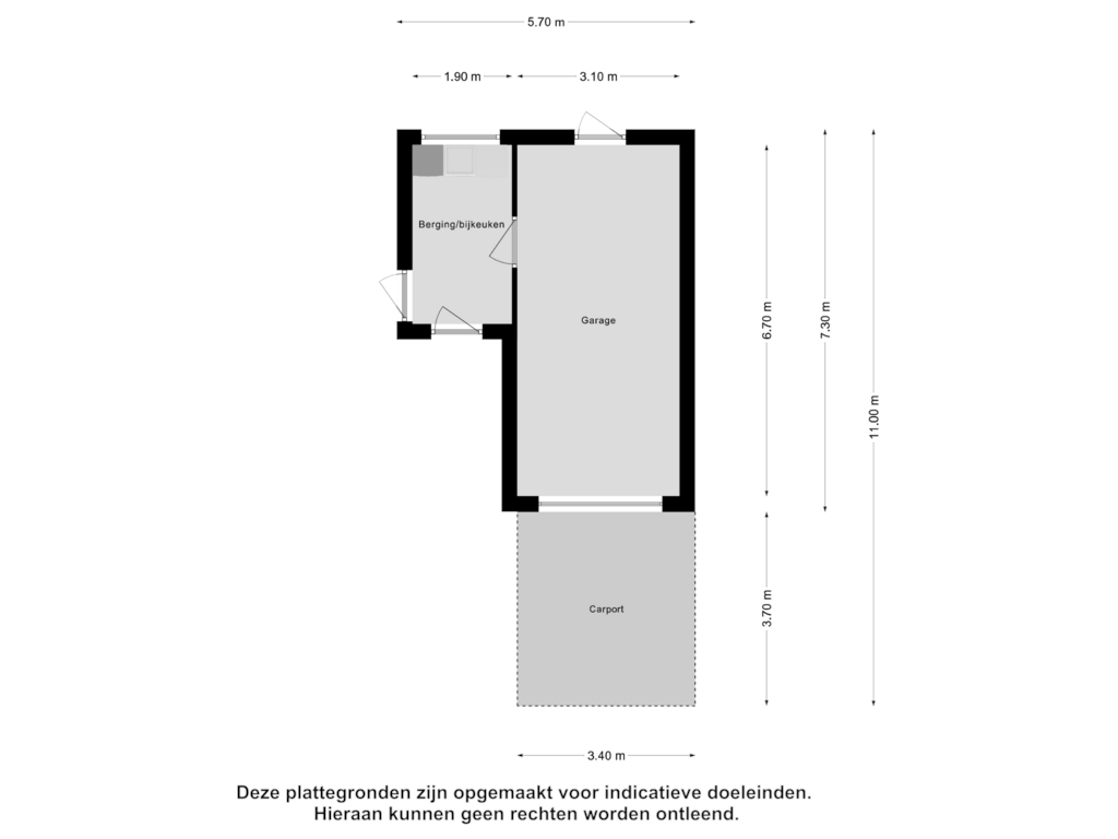 View floorplan of Garage of Frans Halslaan 10