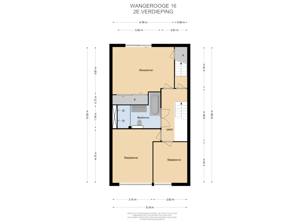 Bekijk plattegrond van 2E Verdieping van Wangerooge 16