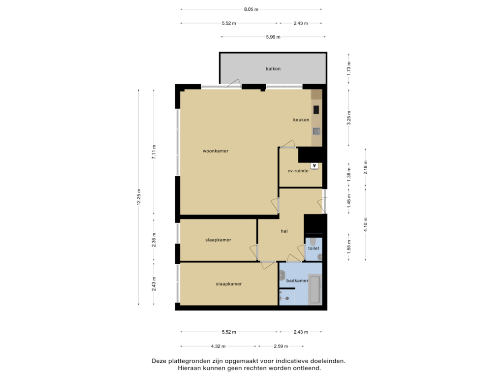 Bekijk plattegrond van Appartement van Wadestein 106