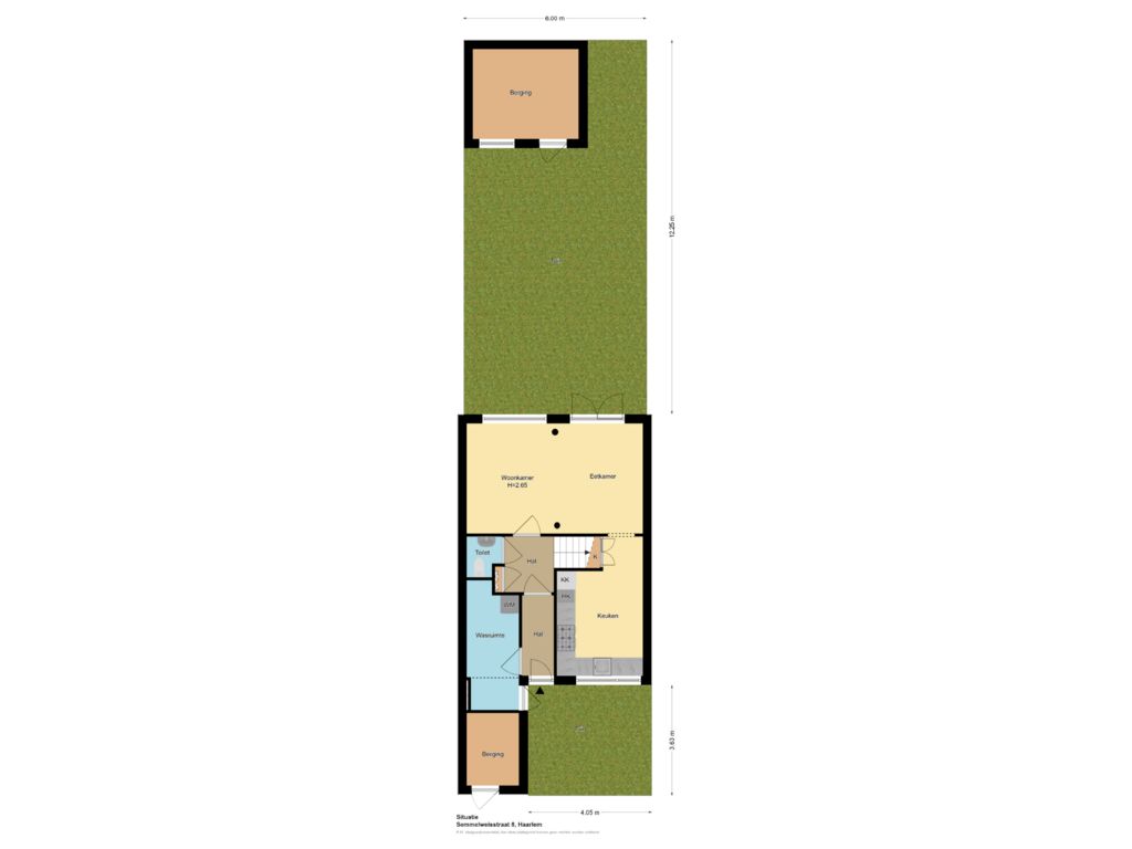 Bekijk plattegrond van Situatie van Semmelweisstraat 8