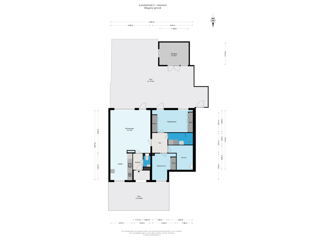 Bekijk plattegrond van Begane grond van Lutulistraat 2