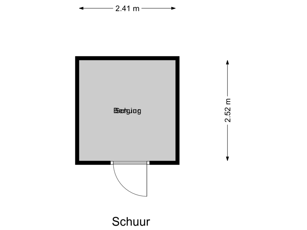 Bekijk plattegrond van Schuur van Patersweg 24