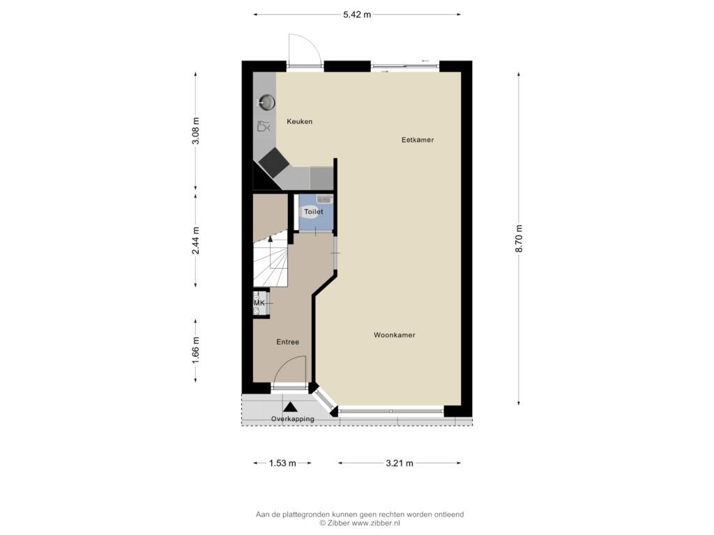 Bekijk plattegrond van Begane Grond van Colmarstraat 86