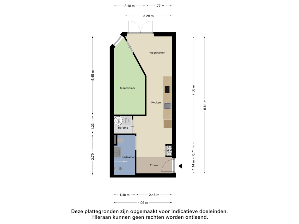 Bekijk plattegrond van Appartement van Meenthoek 9-2