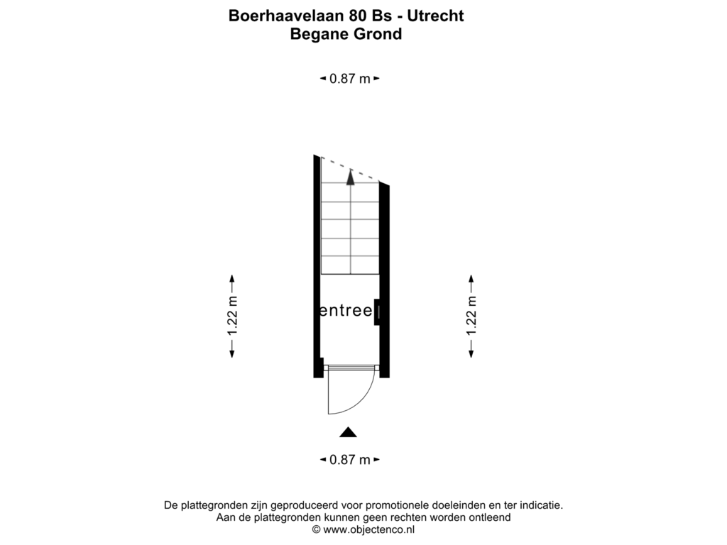 Bekijk plattegrond van BEGANE GROND van Boerhaavelaan 80-BS