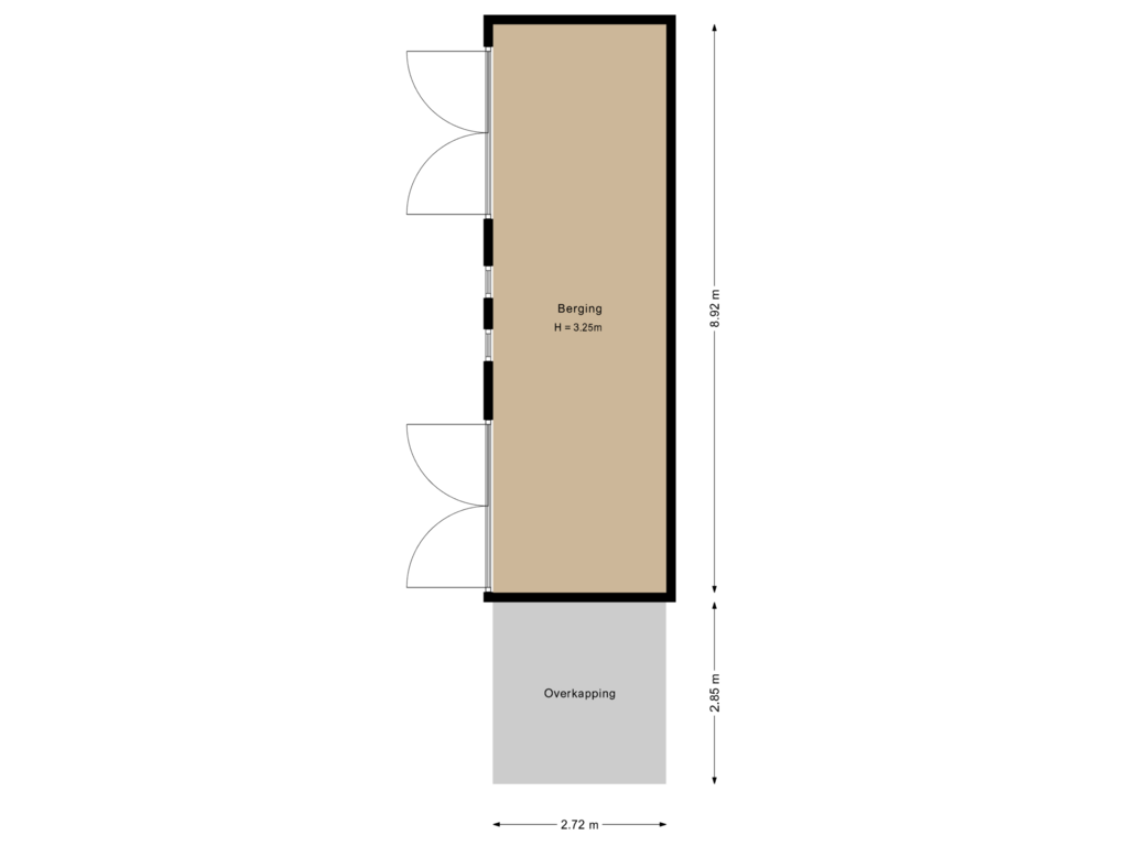 Bekijk plattegrond van Berging van Noorderstraat 64