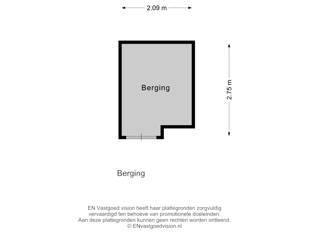 View floorplan of Berging of De Ouwe Tuijn 48