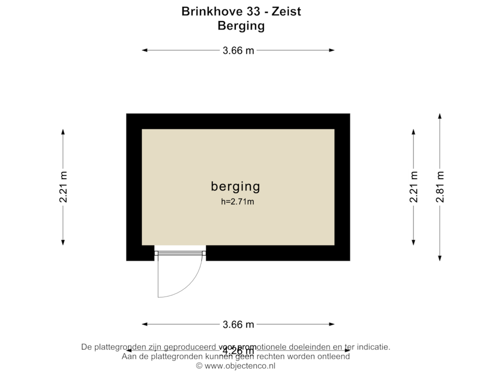 View floorplan of BERGING of Brinkhove 33