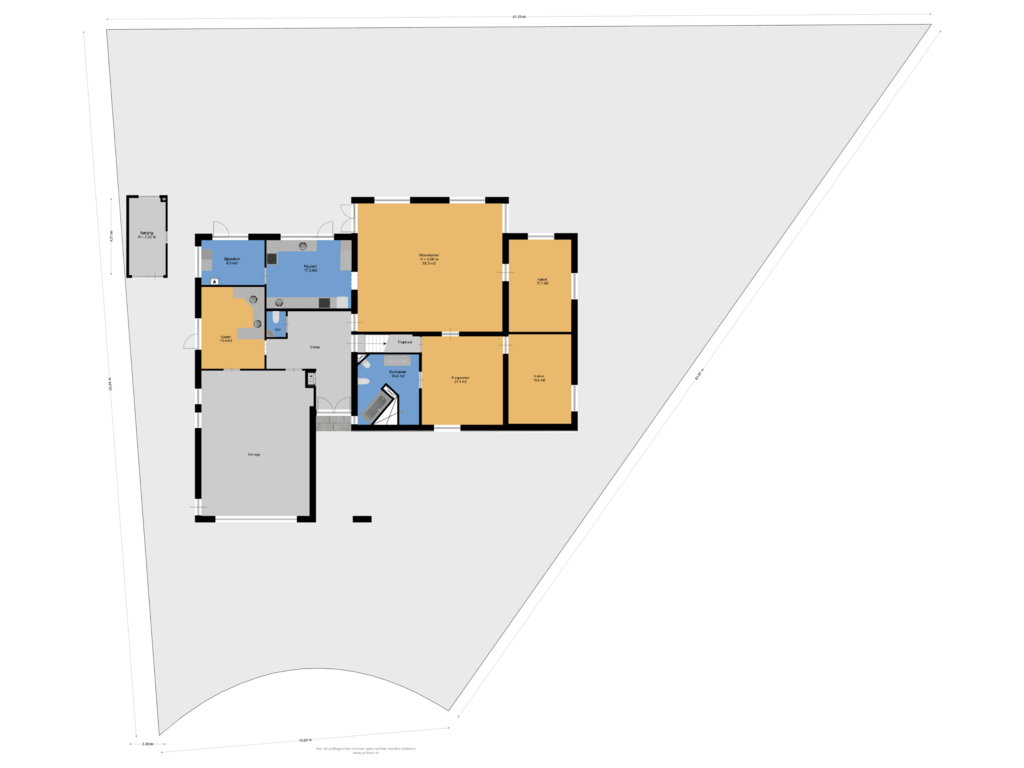 Bekijk plattegrond van Begane Grond Met Tuin van it Foardek 17