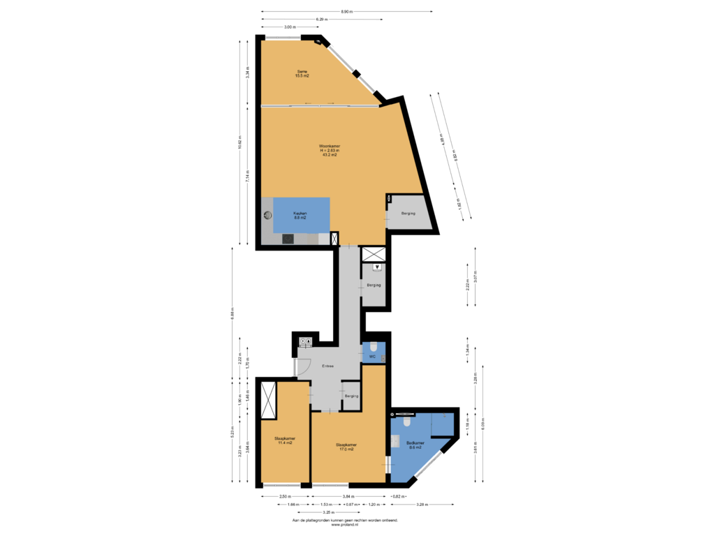 Bekijk plattegrond van Appartement van Schoonzicht 262