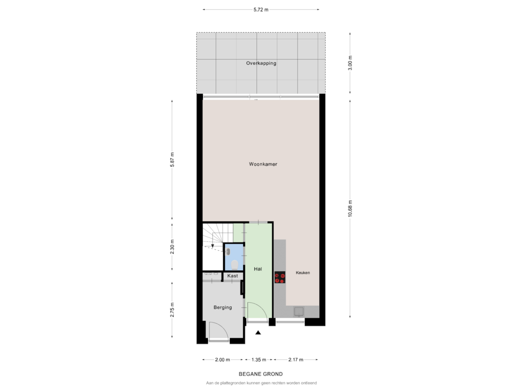 View floorplan of Begane grond of De Barkentijn 10