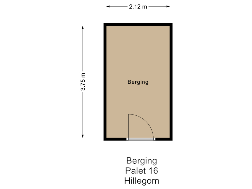 Bekijk plattegrond van Berging van Palet 16