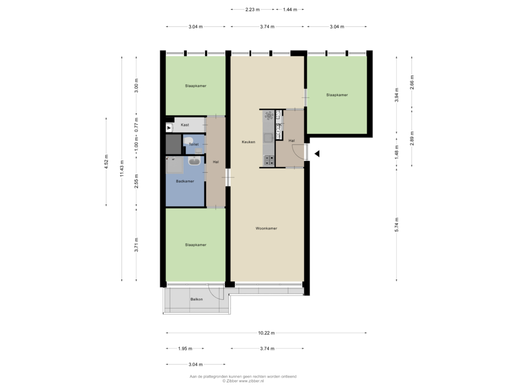 Bekijk plattegrond van Appartement van Sloep 141