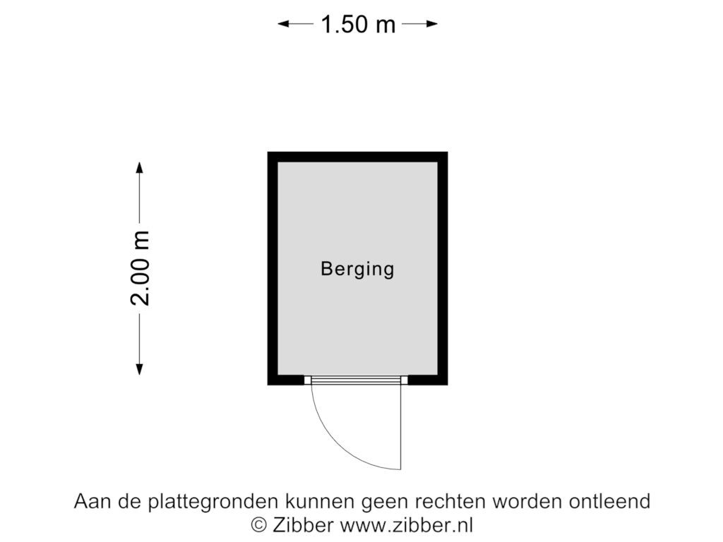 Bekijk plattegrond van Berging van Sloep 141