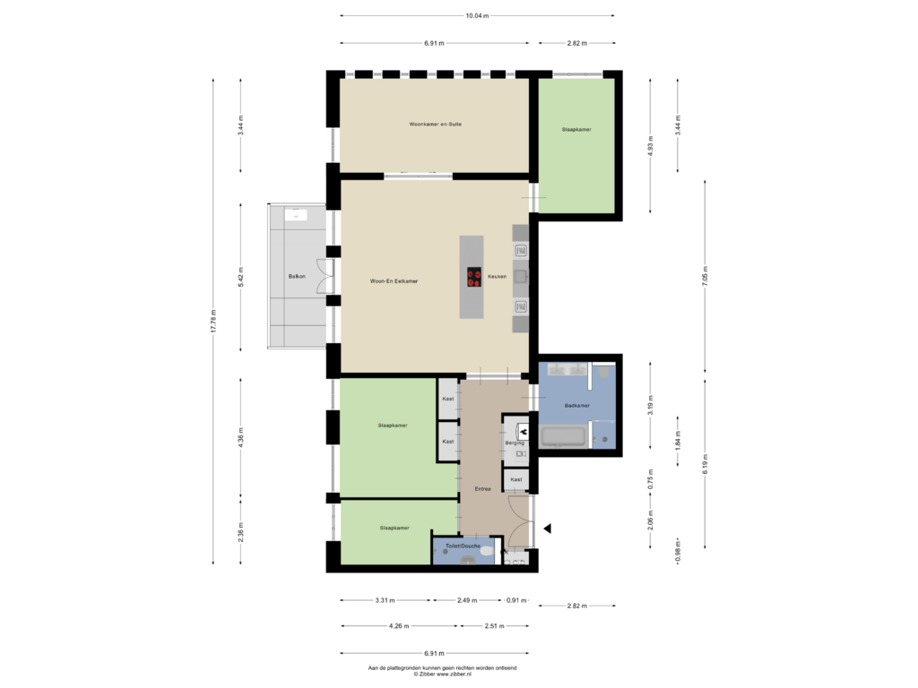 Bekijk plattegrond van Appartement van Stadhouderslaan 78-A