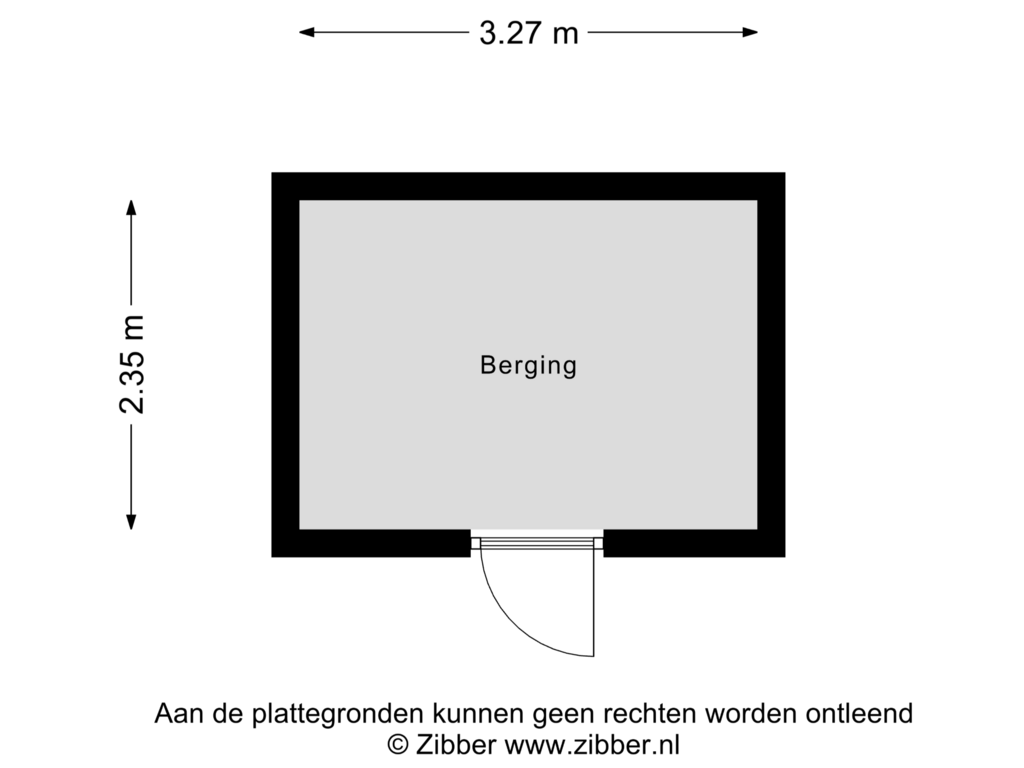 Bekijk plattegrond van Berging van Stadhouderslaan 78-A