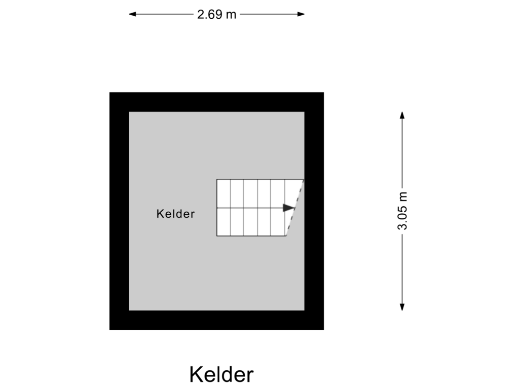 Bekijk plattegrond van Kelder van Greversweg 1