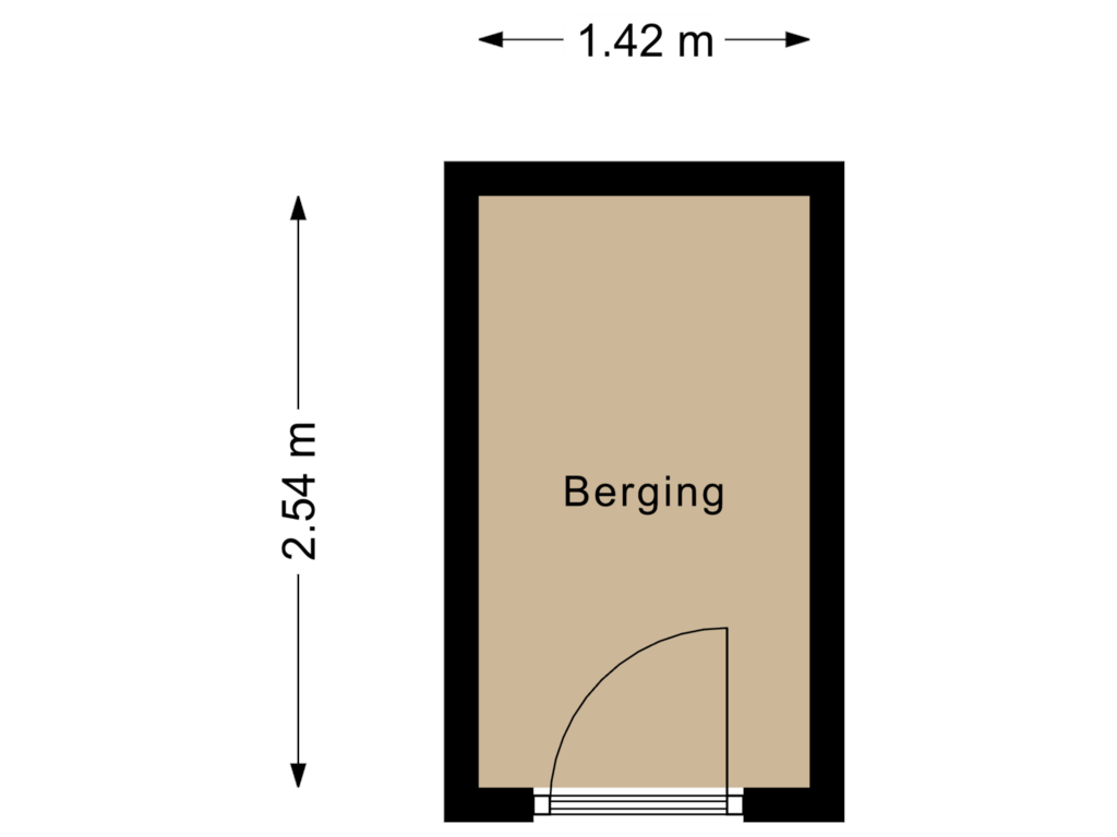 View floorplan of Berging of Duindistel 51