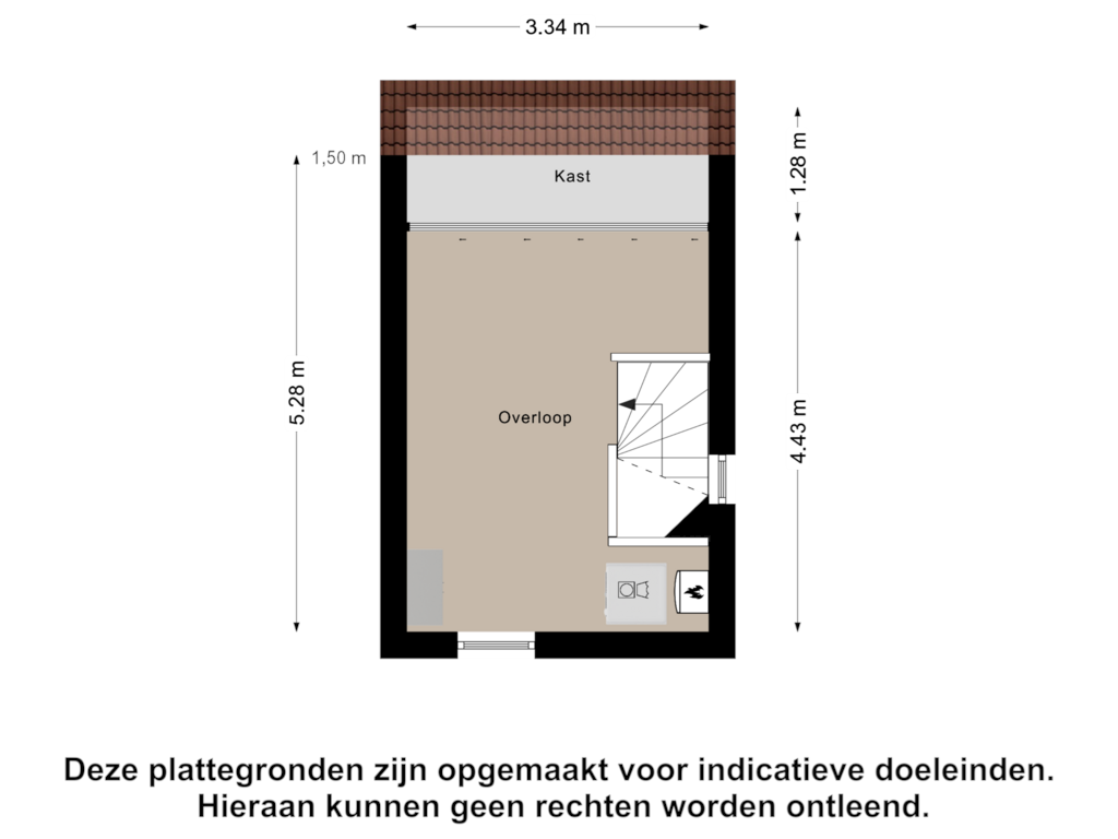 View floorplan of Tweede verieping of Jan Duikerlaan 41