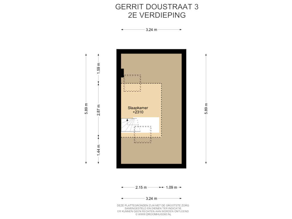 Bekijk plattegrond van 2E Verdieping van Gerrit Doustraat 3