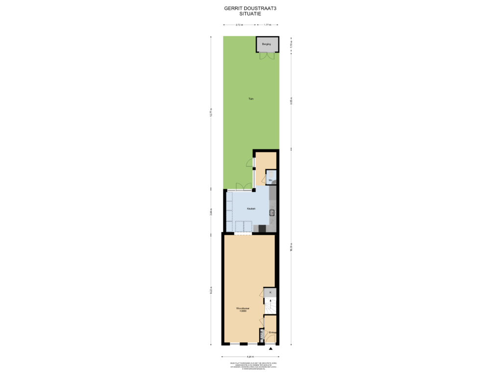 Bekijk plattegrond van Situatie van Gerrit Doustraat 3