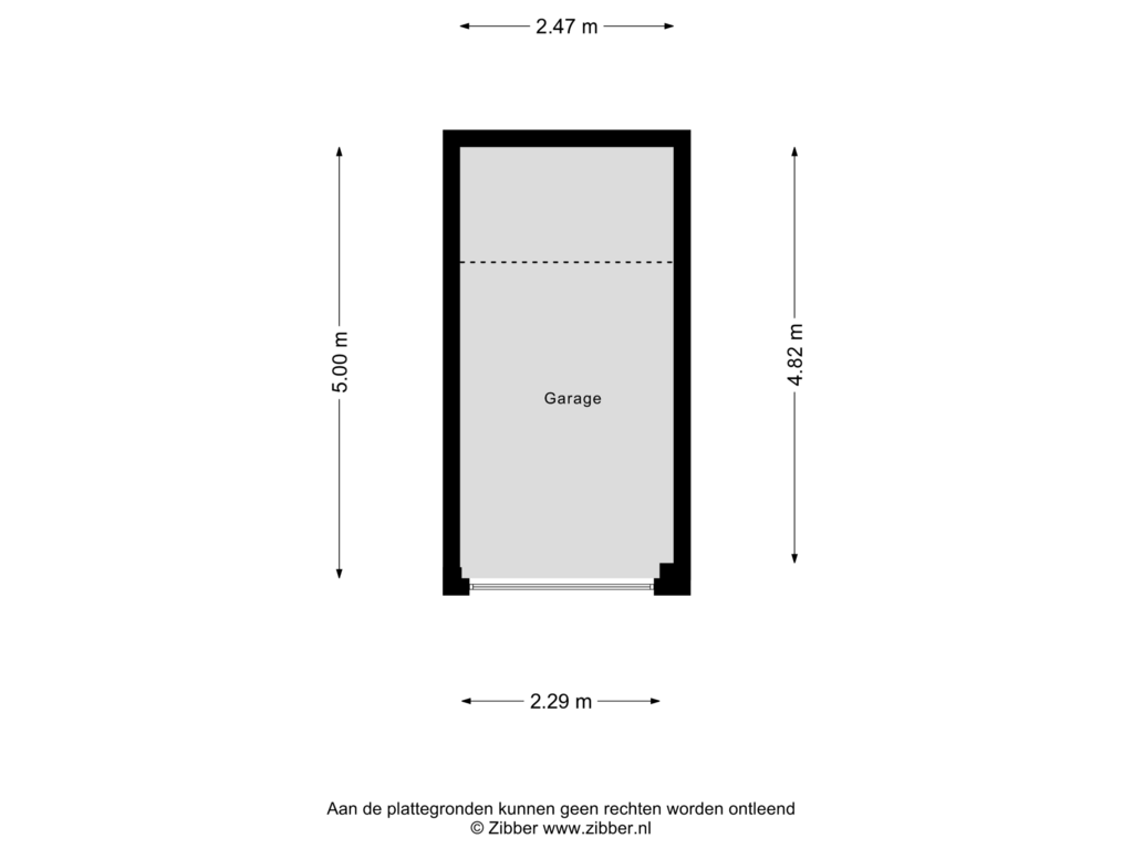 Bekijk plattegrond van Garage van Singerstraat 99