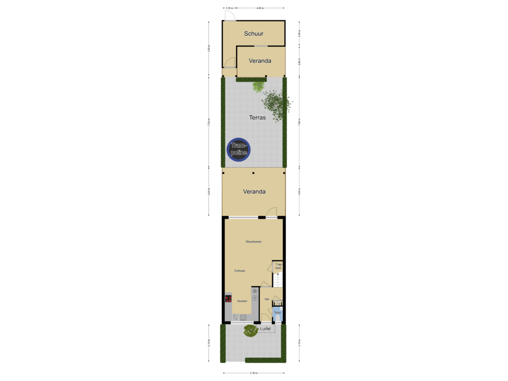 Bekijk plattegrond van Perceelindeling van De Veldse Hofstede 12