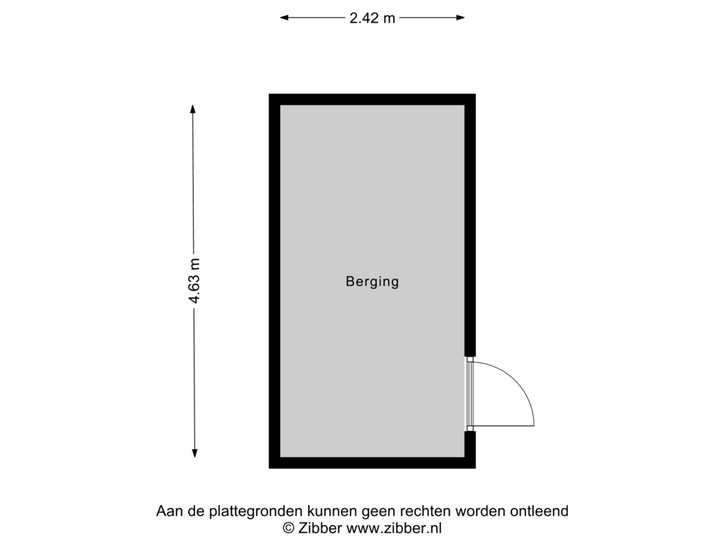 View floorplan of Berging of Thomas Ettylaan 52