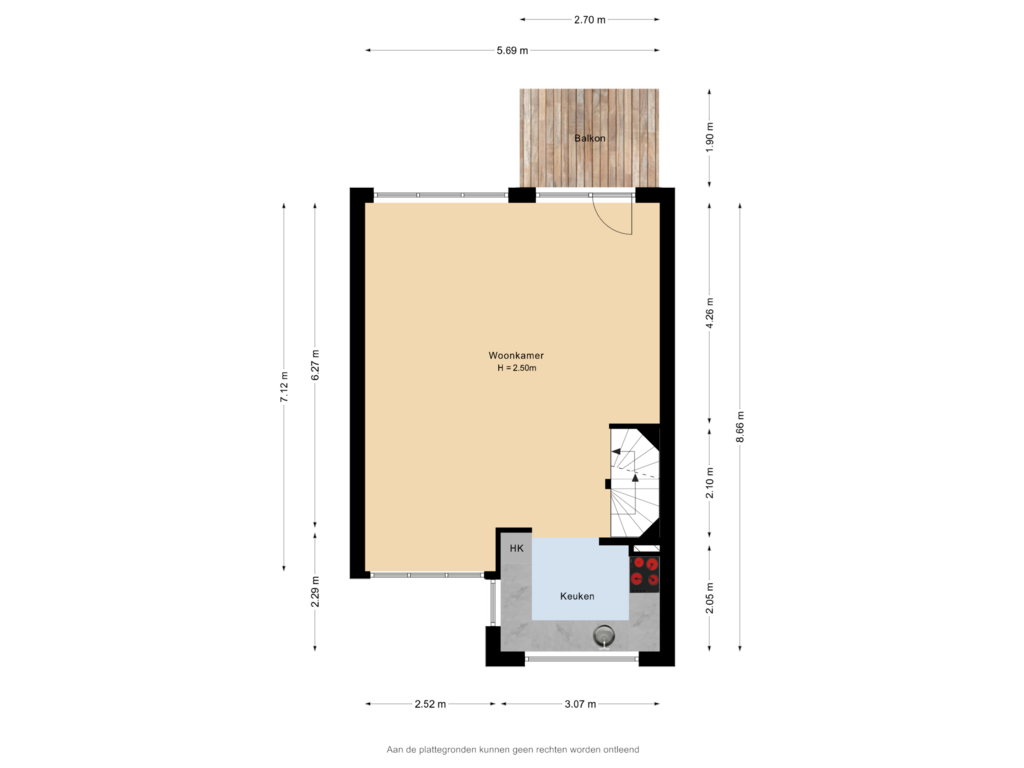 Bekijk plattegrond van 1e verdieping van Morgen 23