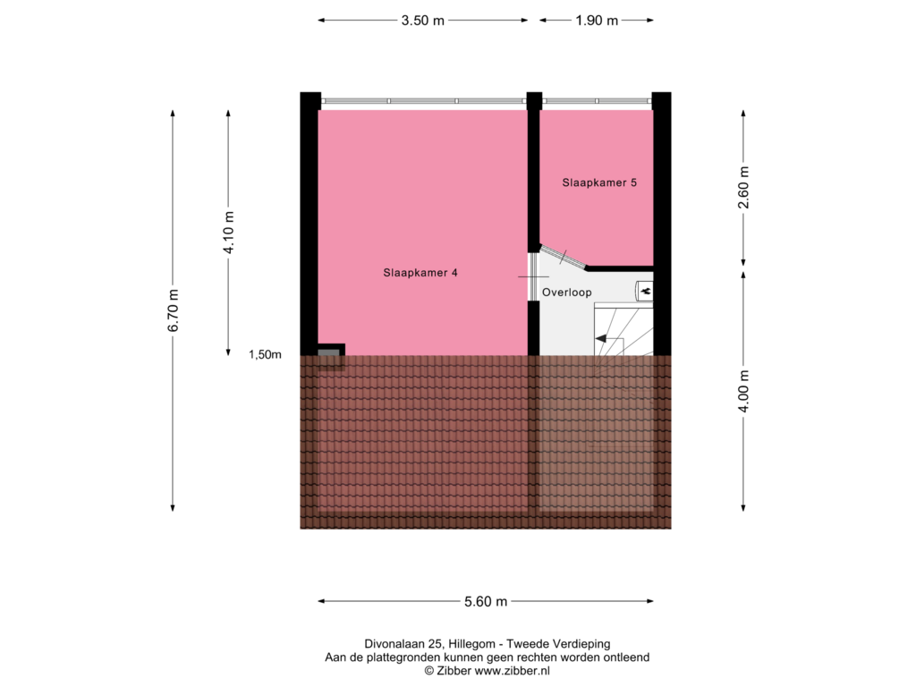 View floorplan of Tweede Verdieping of Divonalaan 25