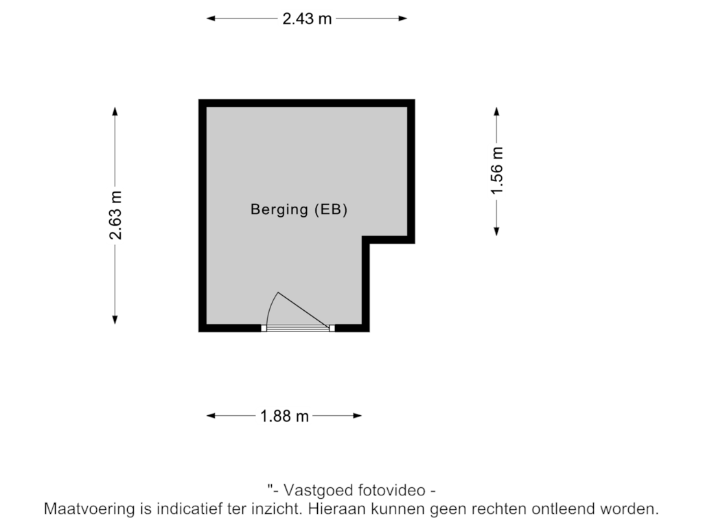 View floorplan of Berging of Stadsbrink 517