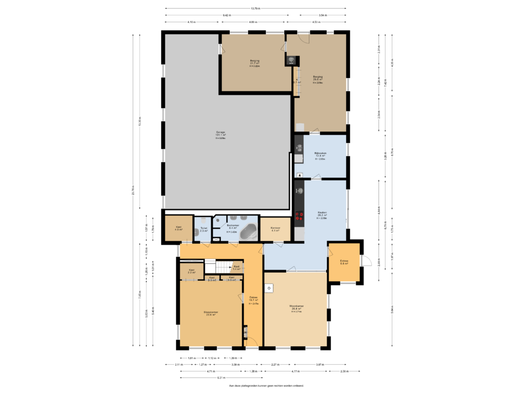 View floorplan of Begane grond of Westerein 19