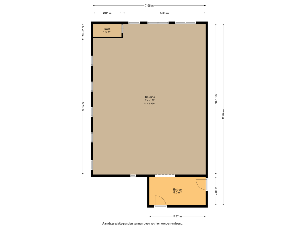 View floorplan of Berging of Westerein 19