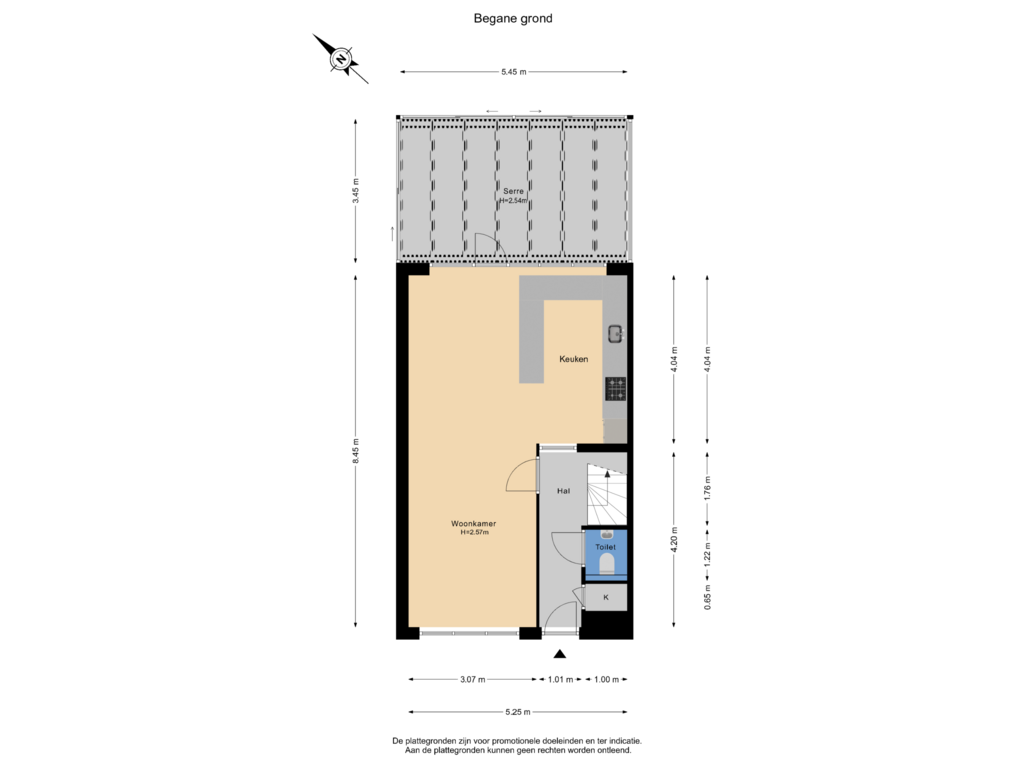 Bekijk plattegrond van Begane grond van Lankforst 1425