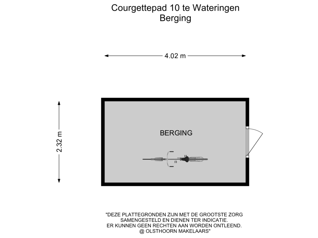 Bekijk plattegrond van Berging van Courgettepad 10